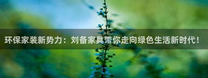 杏耀平台客服：环保家装新势力：刘备家具带你走向绿色生活新时代