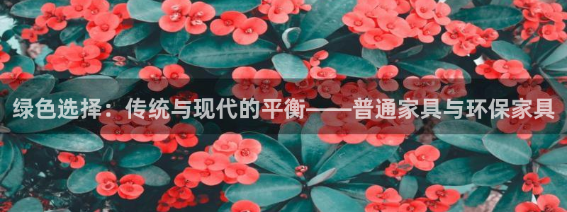 杏耀官网网站：绿色选择：传统与现代的平衡——普通家具与环保家